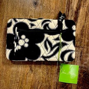 Vera Bradley opera wallet night and day clutch wallet black and white floral
